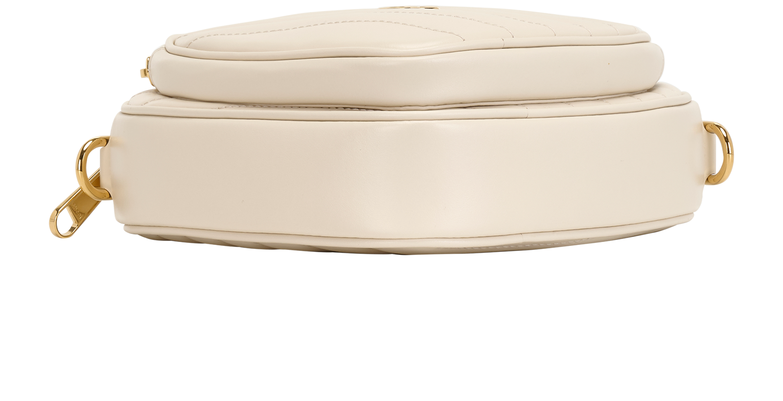 Interlocking GG Mini Heart Crossbody, &pound;750, Handbags, Cream, Leather, Top view